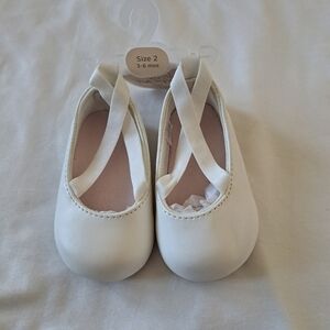 First Impressions baby ballet flats 3-6 months shoe size 2 NWT
